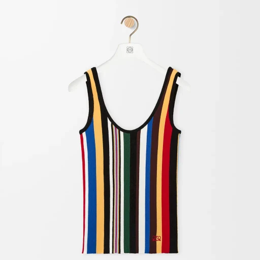 Tank Top In Stretch Viscose Blend