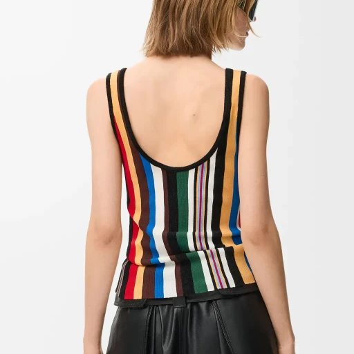 Tank Top In Stretch Viscose Blend