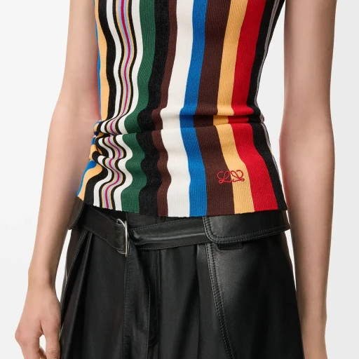 Tank Top In Stretch Viscose Blend