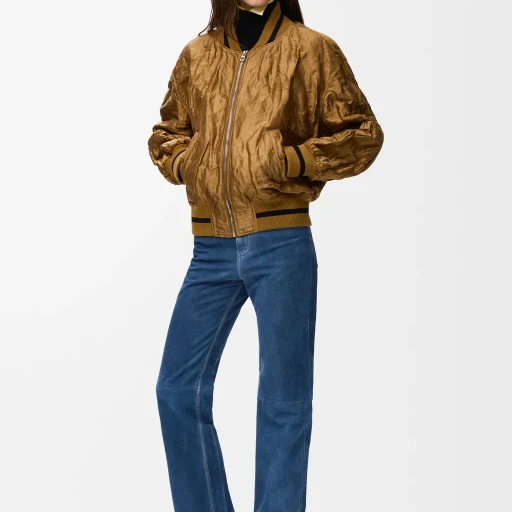 Bomber Jacket In Technical Fabric