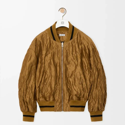 Bomber Jacket In Technical Fabric
