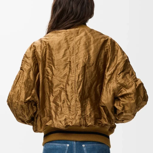 Bomber Jacket In Technical Fabric