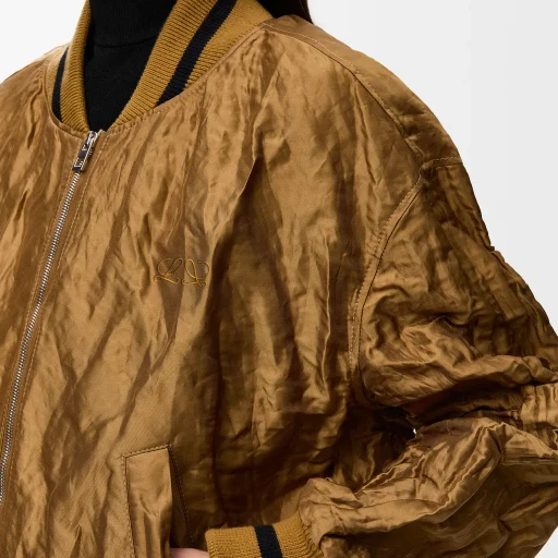 Bomber Jacket In Technical Fabric
