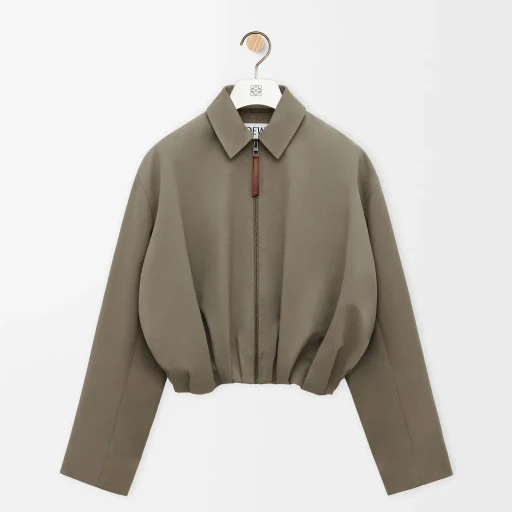 Draped Jacket In Cotton And Silk