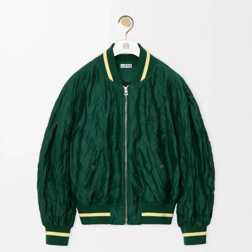 Bomber Jacket In Technical Fabric
