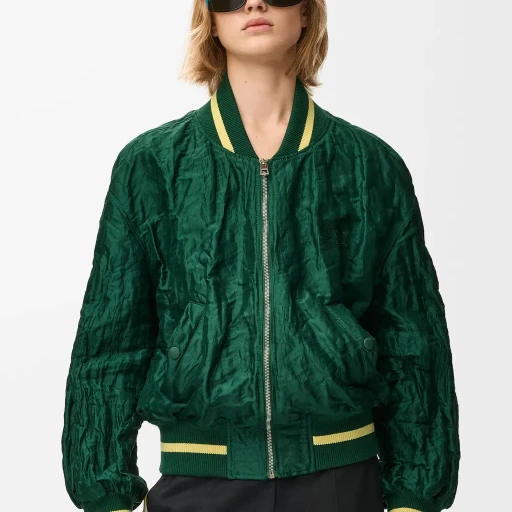 Bomber Jacket In Technical Fabric