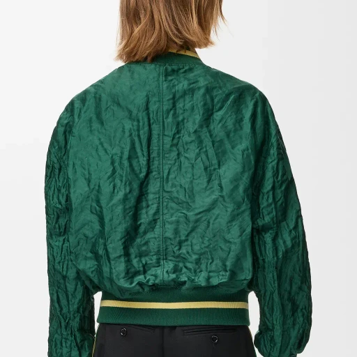 Bomber Jacket In Technical Fabric