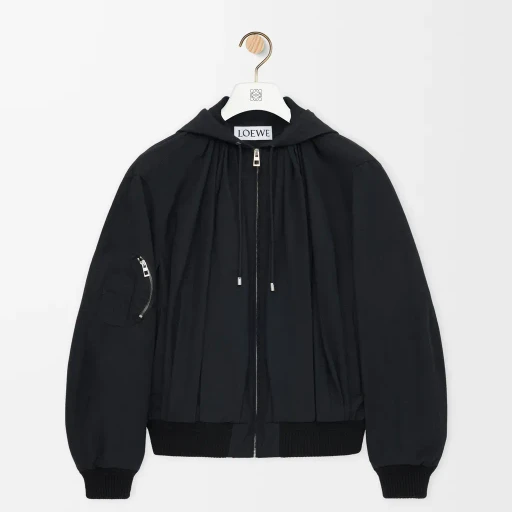 Hooded Jacket In Cotton Blend