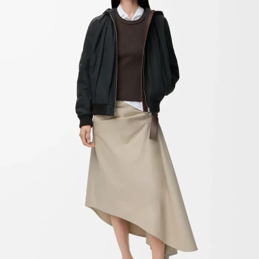 Hooded Jacket In Cotton Blend