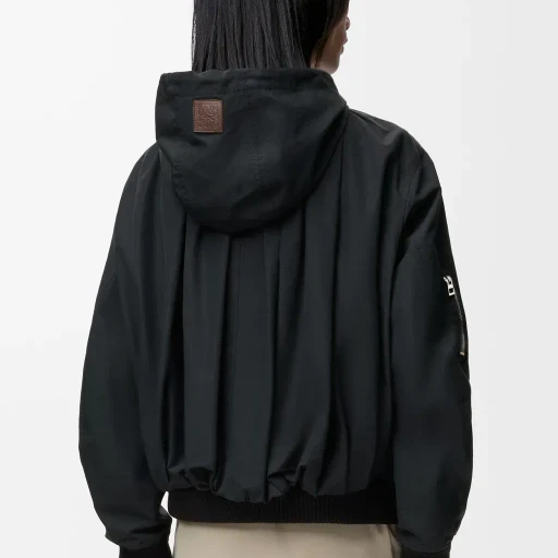Hooded Jacket In Cotton Blend