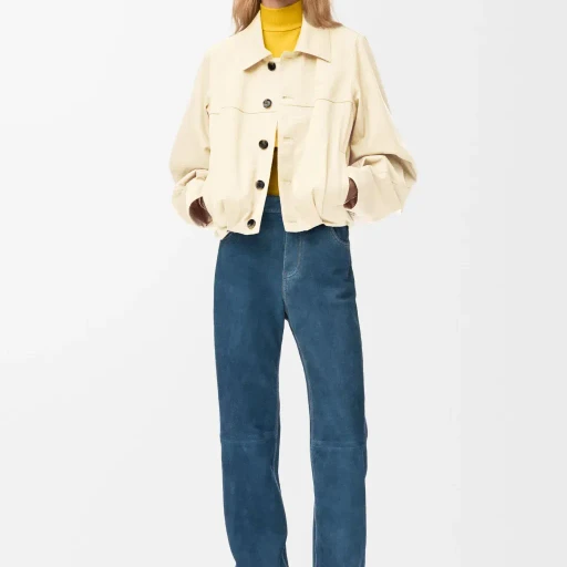 Jacket In Cotton And Silk