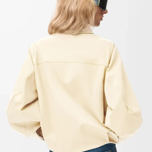 Jacket In Cotton And Silk