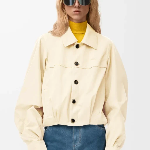 Jacket In Cotton And Silk
