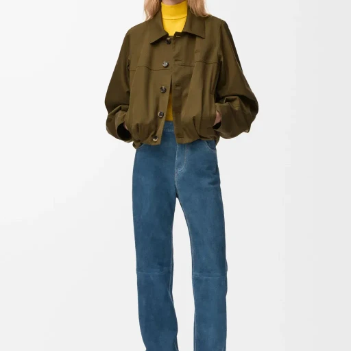 Jacket In Cotton And Silk