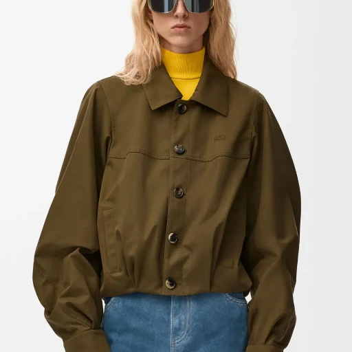 Jacket In Cotton And Silk