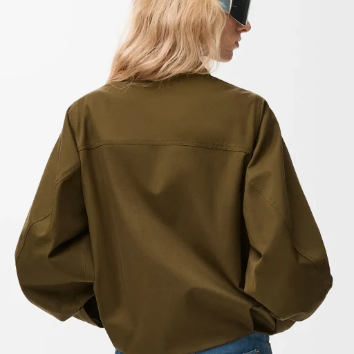 Jacket In Cotton And Silk