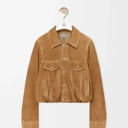 Jacket In Suede Goatskin