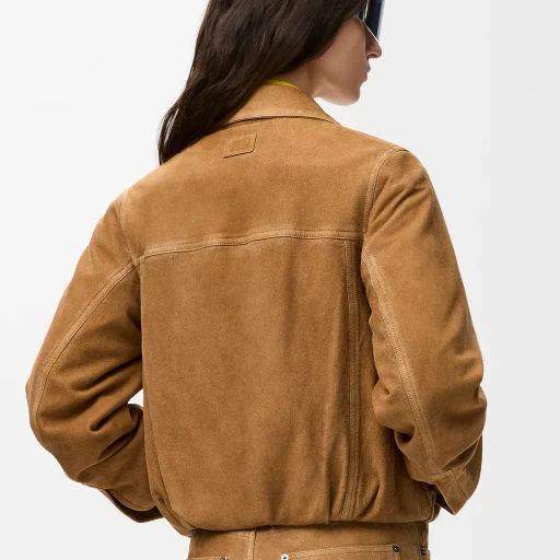 Jacket In Suede Goatskin