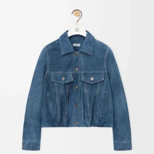 Jacket In Suede Goatskin