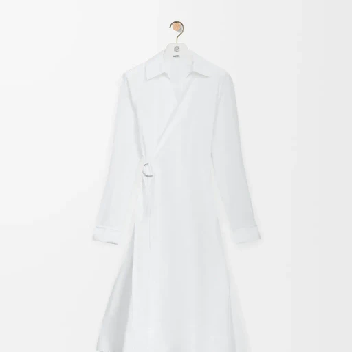 Draped Dress In Cotton
