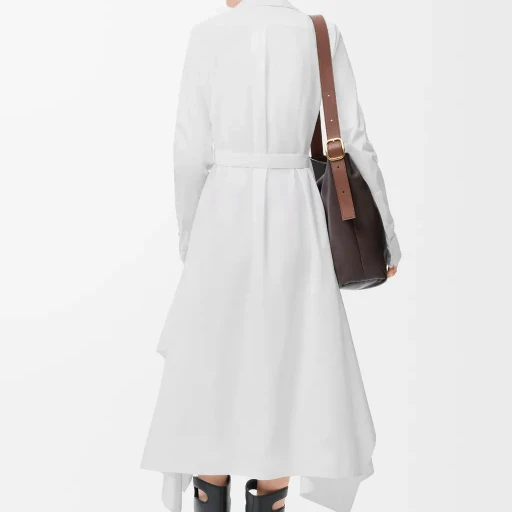 Draped Dress In Cotton
