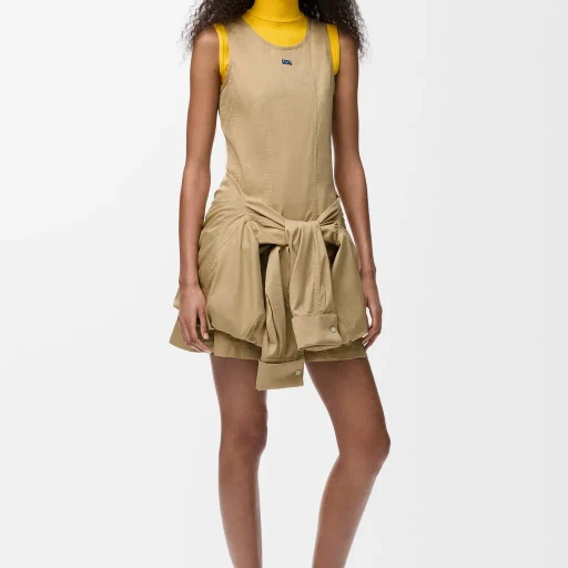Dress In Cotton And Silk
