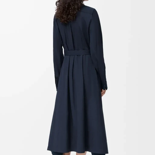 Draped Dress In Cotton