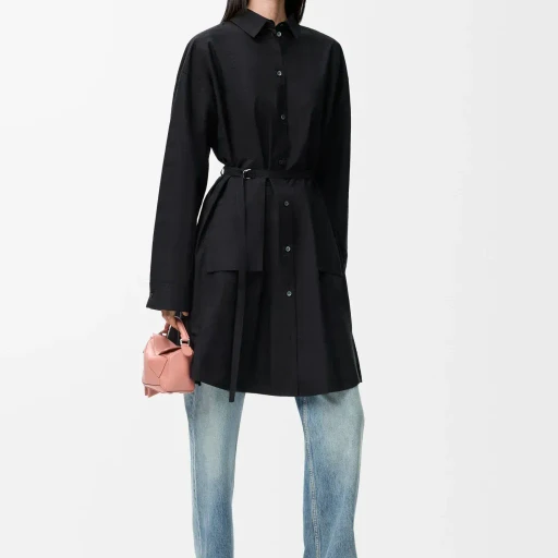 Shirt Dress In Silk And Cotton