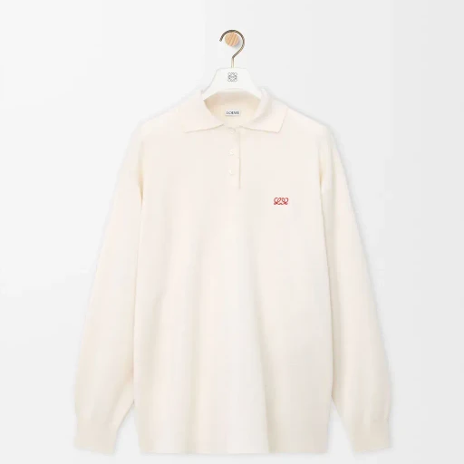 Polo Sweater In Cashmere And Silk Blend