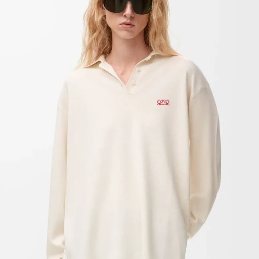 Polo Sweater In Cashmere And Silk Blend