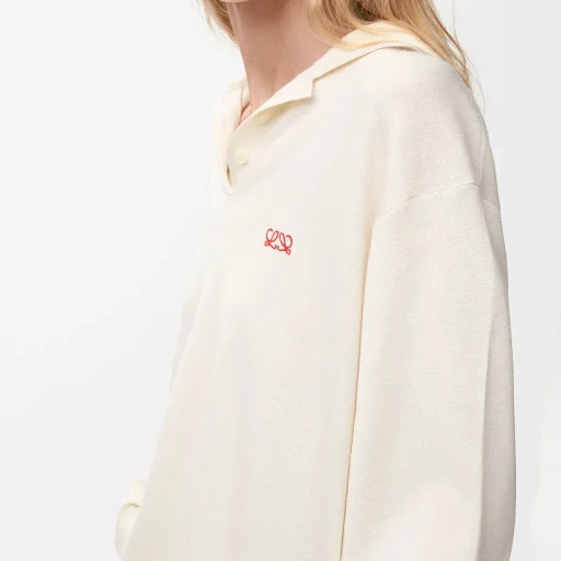 Polo Sweater In Cashmere And Silk Blend
