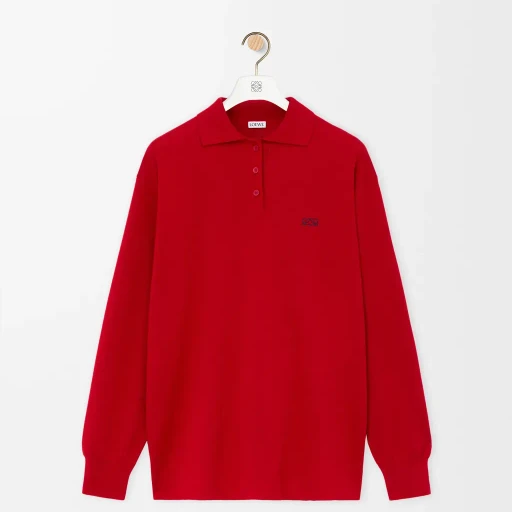 Polo Sweater In Cashmere And Silk Blend