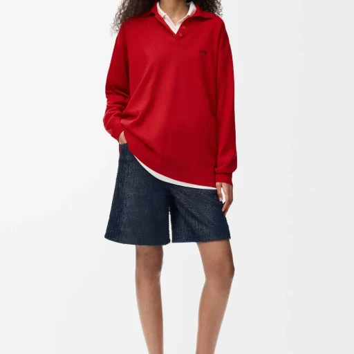 Polo Sweater In Cashmere And Silk Blend