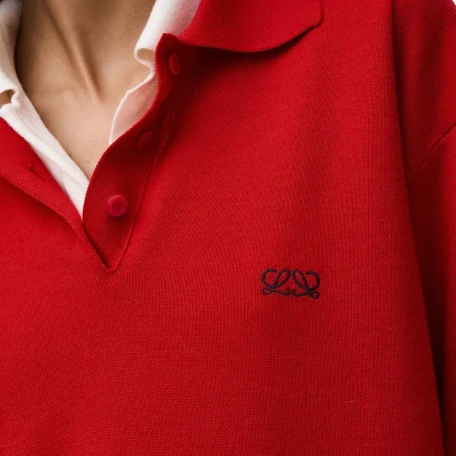 Polo Sweater In Cashmere And Silk Blend