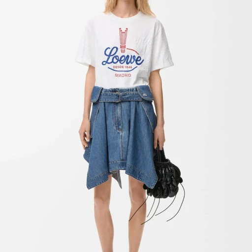 Cargo Skirt In Denim