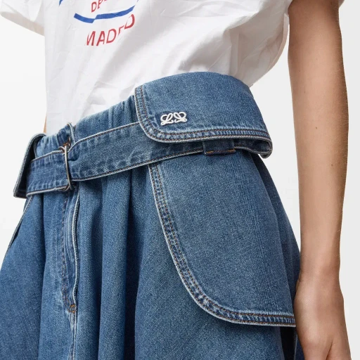 Cargo Skirt In Denim