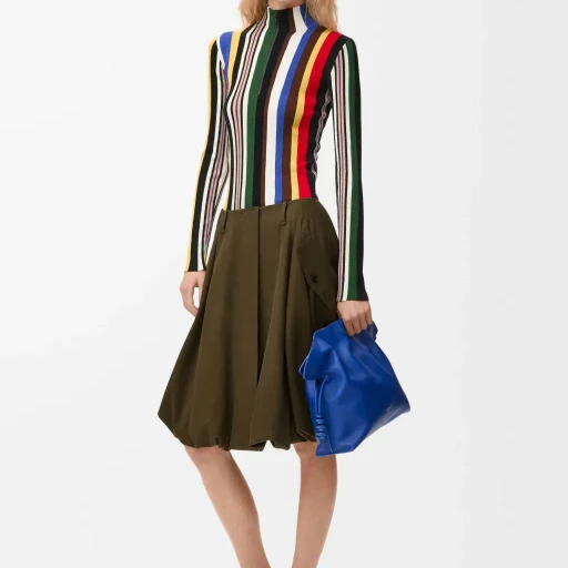 Skirt In Cotton And Silk
