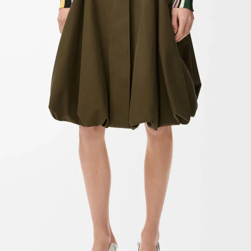 Skirt In Cotton And Silk