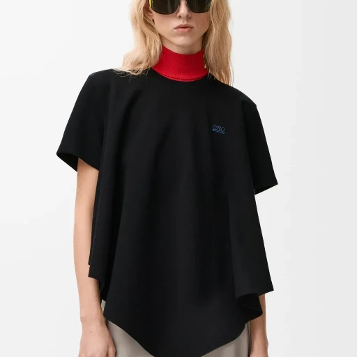 Cape T-Shirt In Cotton Blend
