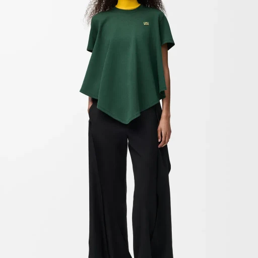 Cape T-Shirt In Cotton Blend