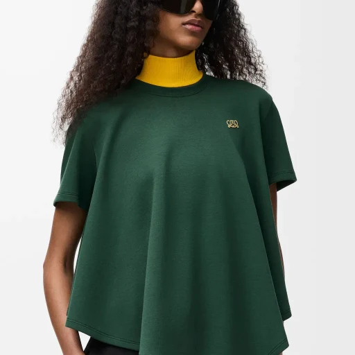 Cape T-Shirt In Cotton Blend