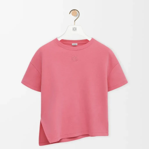 Asymmetric T-Shirt In Cotton Blend