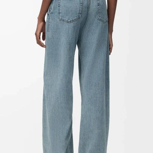 Belted Jeans In Denim