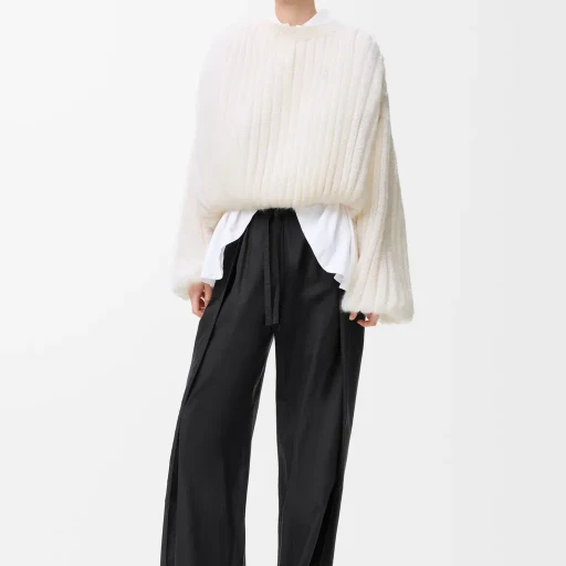 Pyjama Trousers In Silk And Cotton