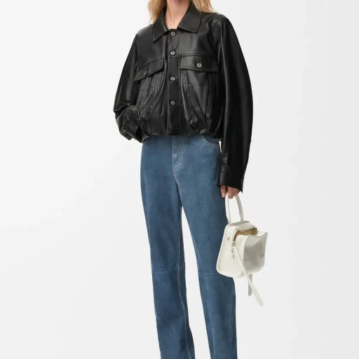 Trousers In Suede Goatskin