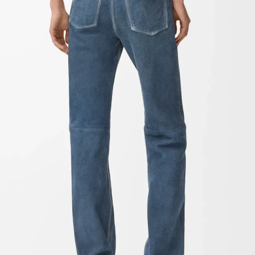 Trousers In Suede Goatskin