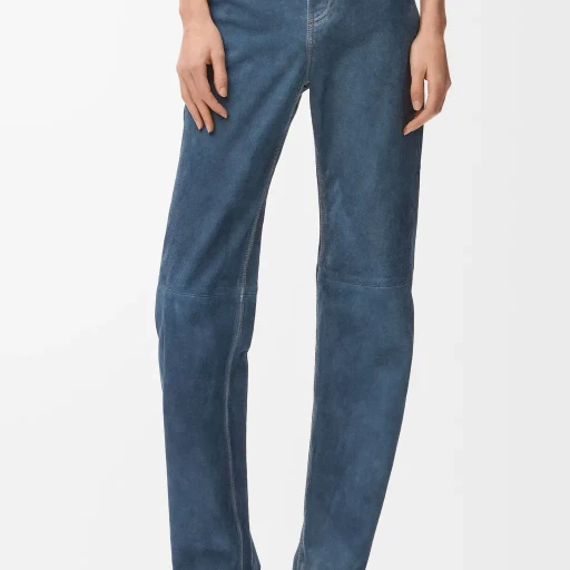 Trousers In Suede Goatskin