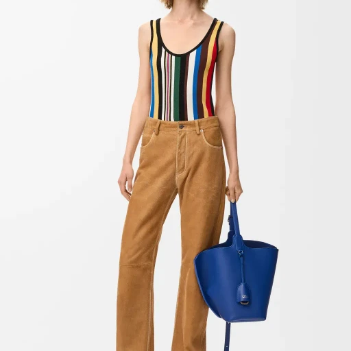 Trousers In Suede Goatskin