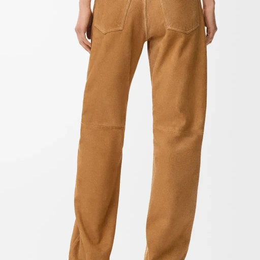 Trousers In Suede Goatskin
