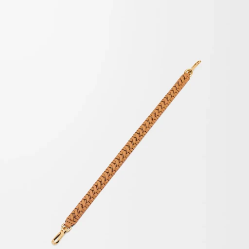 Woven Spiral Strap In Classic Calfskin